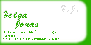 helga jonas business card